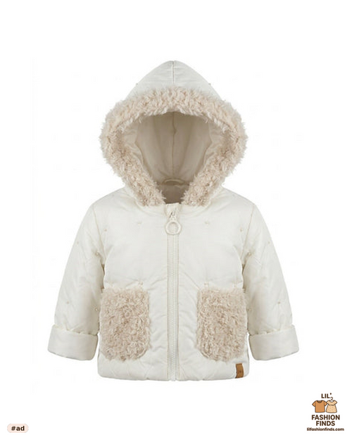 Dark Almond Jacket with Fur Trim