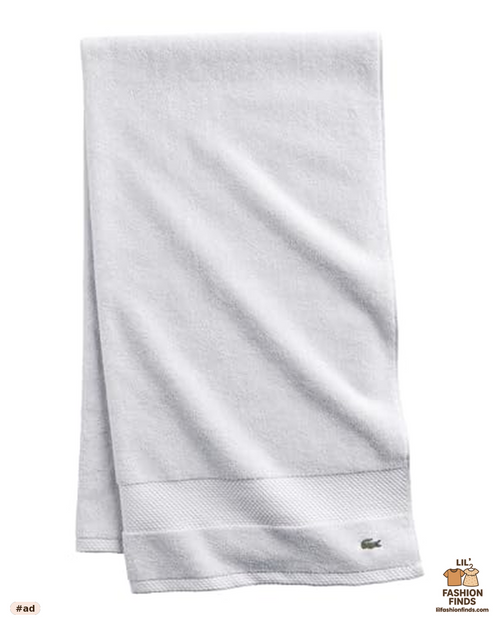 Lacoste Heritage Supima Cotton Bath Towel