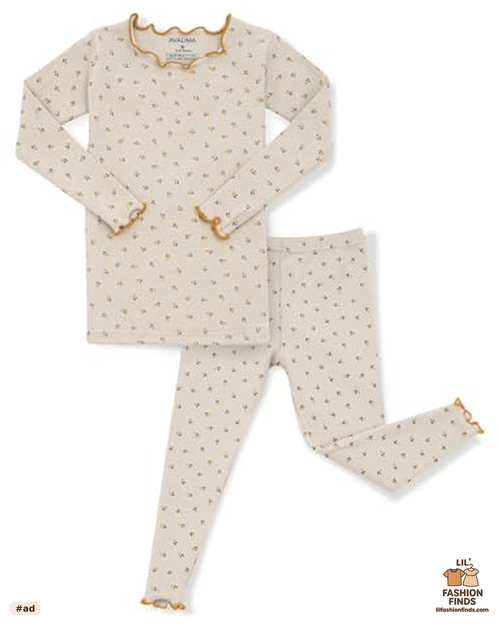 Baby Pajama Set, Flower Pattern