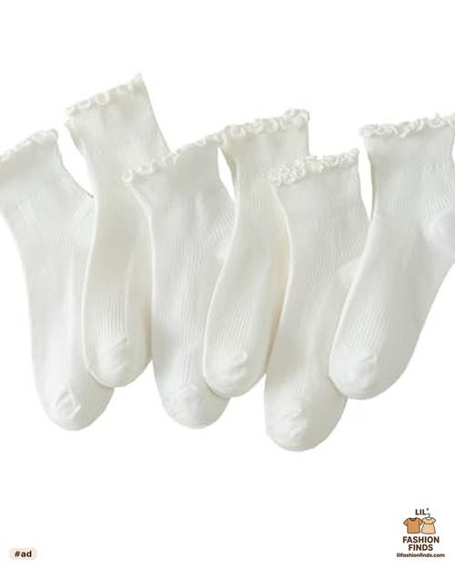 Ruffle Socks, 6 Pairs