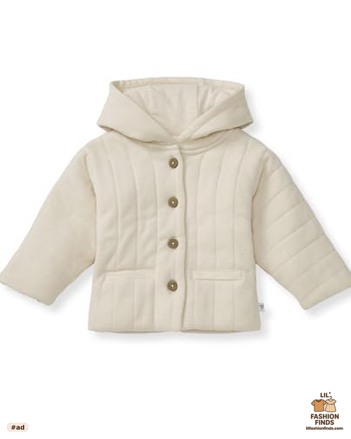 Organic Cotton Hooded Zip-Up Jacket