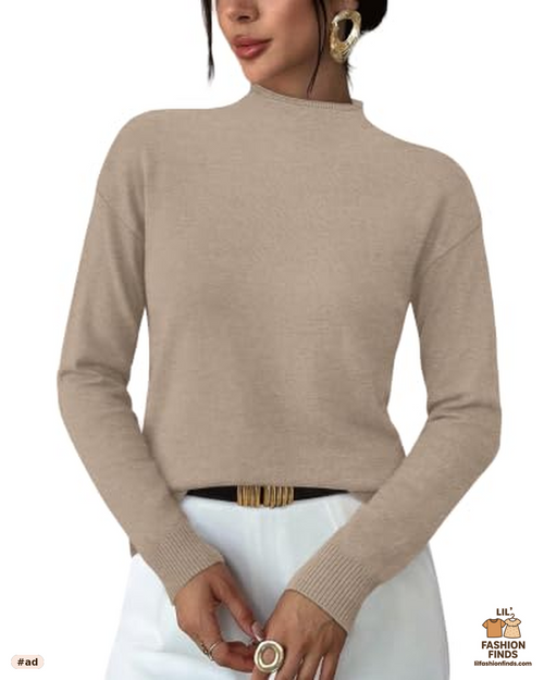 Mock Turtleneck Sweater