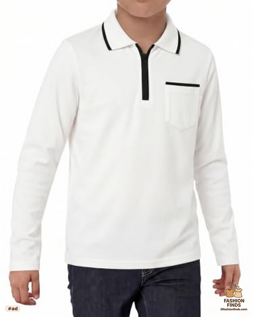 Boys Long Sleeve Polo Shirt