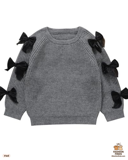 Little Girl Bow Sweater