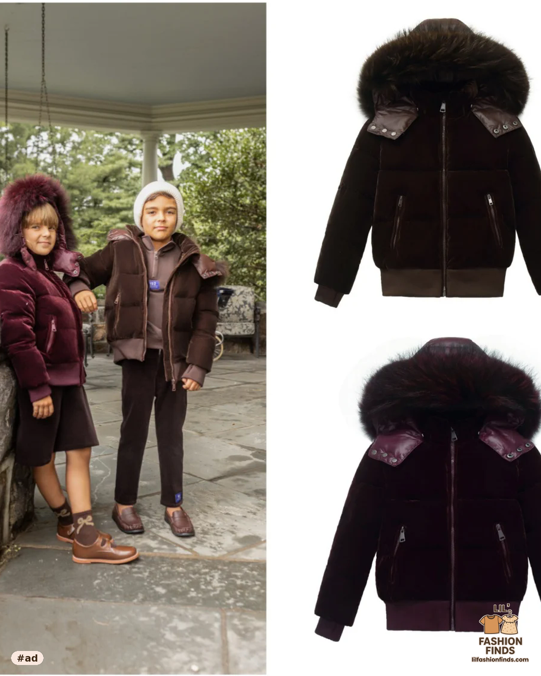 Winter Velvet Coat with Duck Down