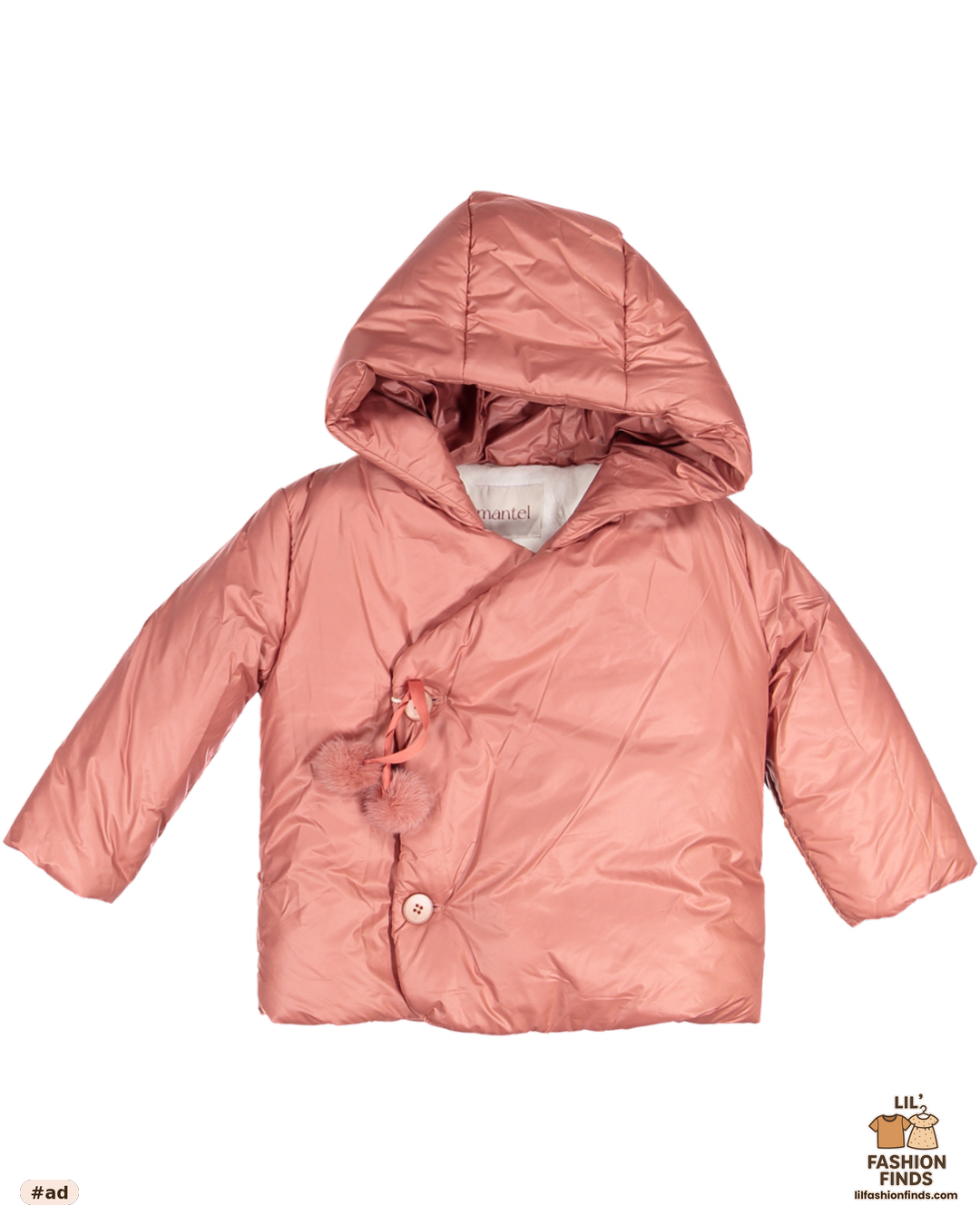 Pom Pom Tie Winter Jacket