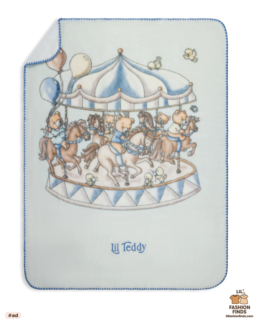 Bigger Bears Merry Go Snuggle Blanket