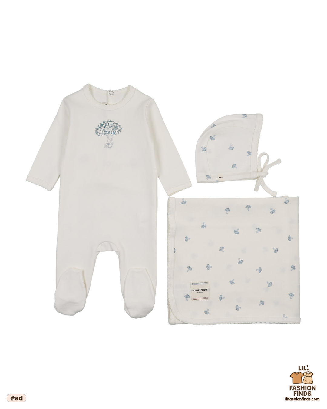 Mushroom Mosaic Layette Set