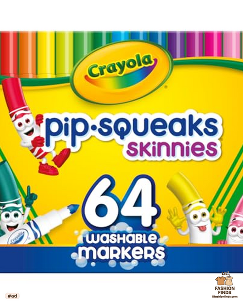 Pip-Squeaks Skinnies Washable Markers 64ct