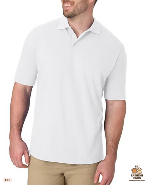 Hanes Men's Short Sleeve Polo