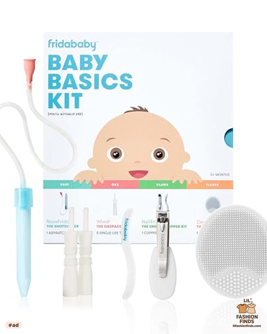 Frida Basics Kit, 6pc Baby Essentials