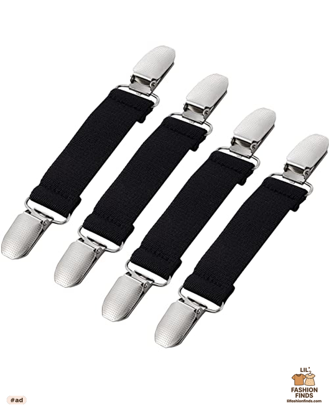 Mitten Clips, Stainless Steel (2 Pairs)