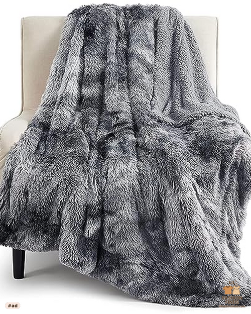 Faux Fur Fluffy Fleece Sherpa Blanket