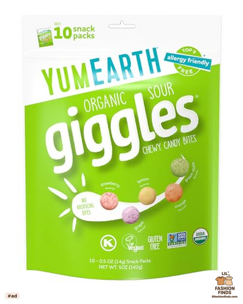 Organic Sour Giggles Chewy Candy