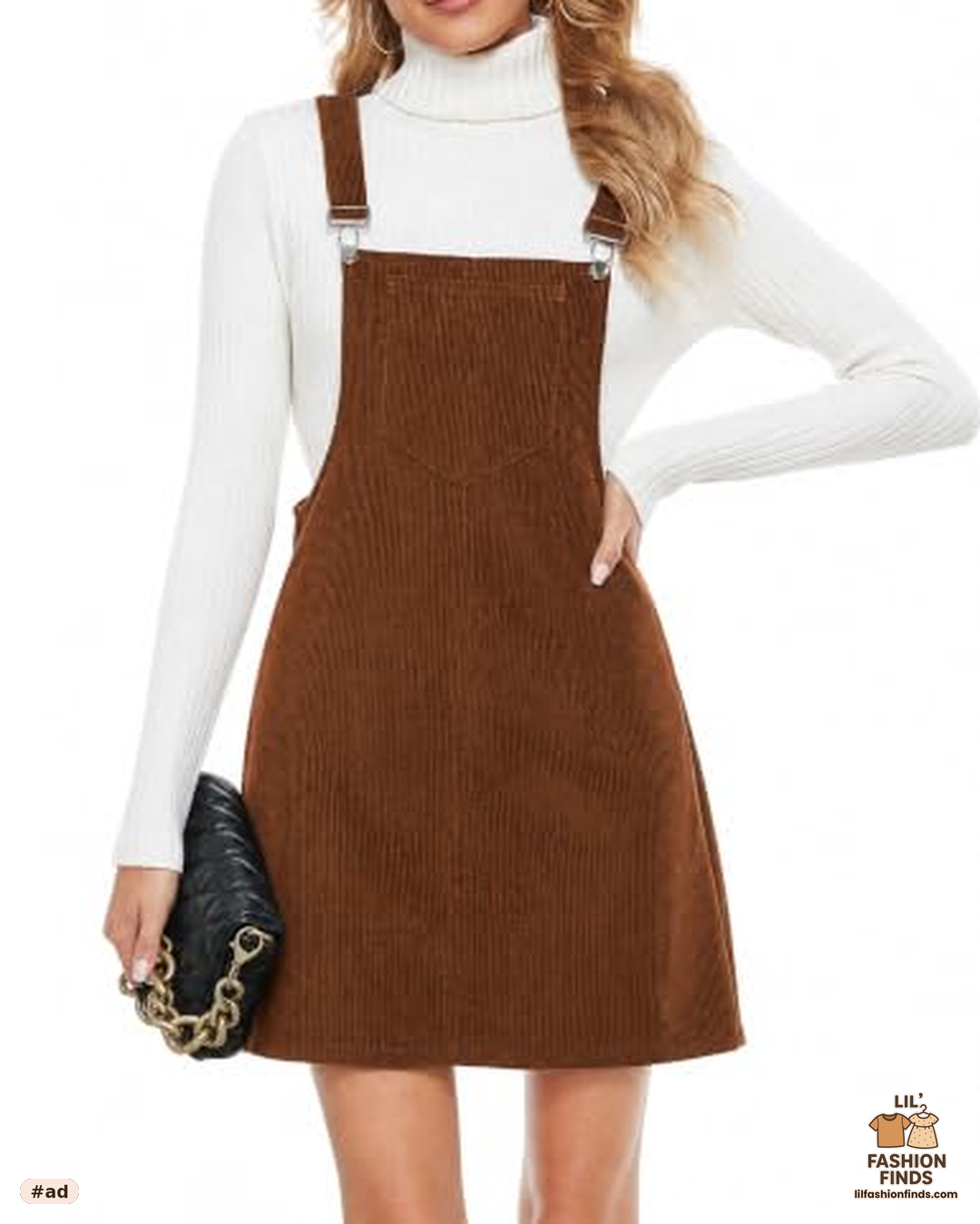 Corduroy Overall Dress