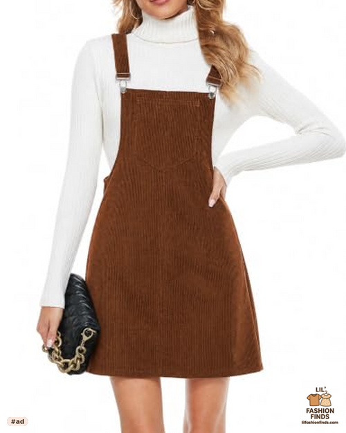 Corduroy Overall Dress