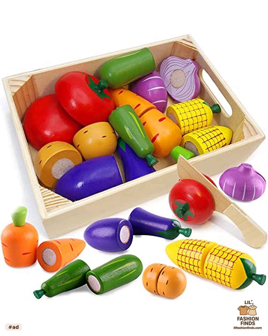 Wooden Play Food Set