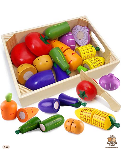 Wooden Play Food Set