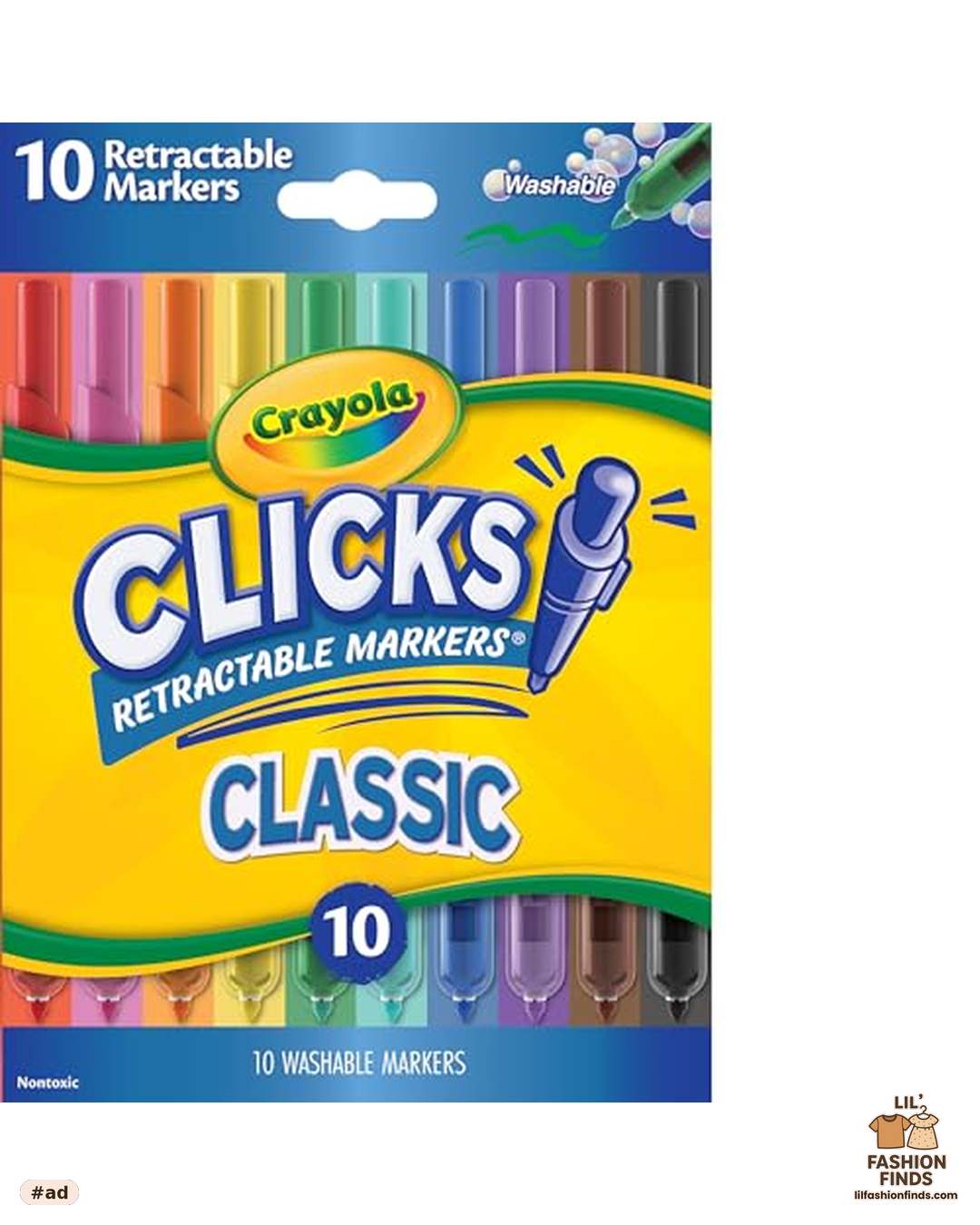 Crayola Clicks Retractable Tip Markers