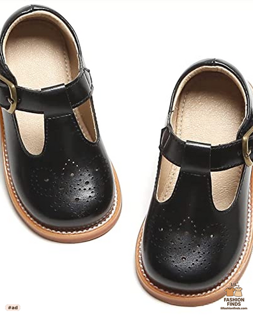 Otter MOMO Girl's T-Strap School Uniform Shoe
