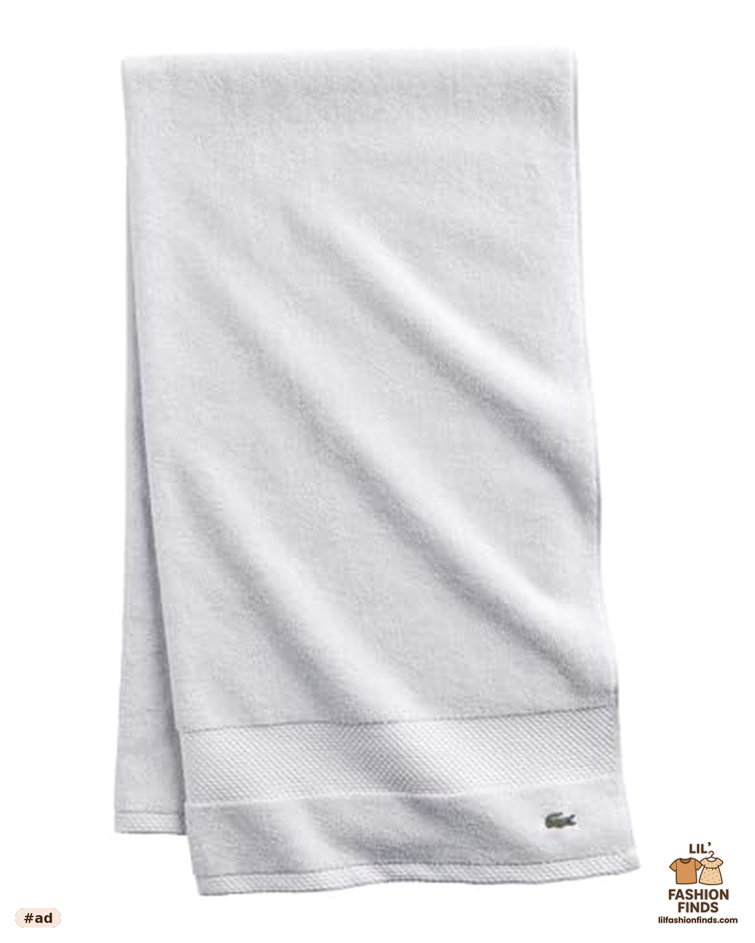 Lacoste Heritage Supima Cotton Bath Towel