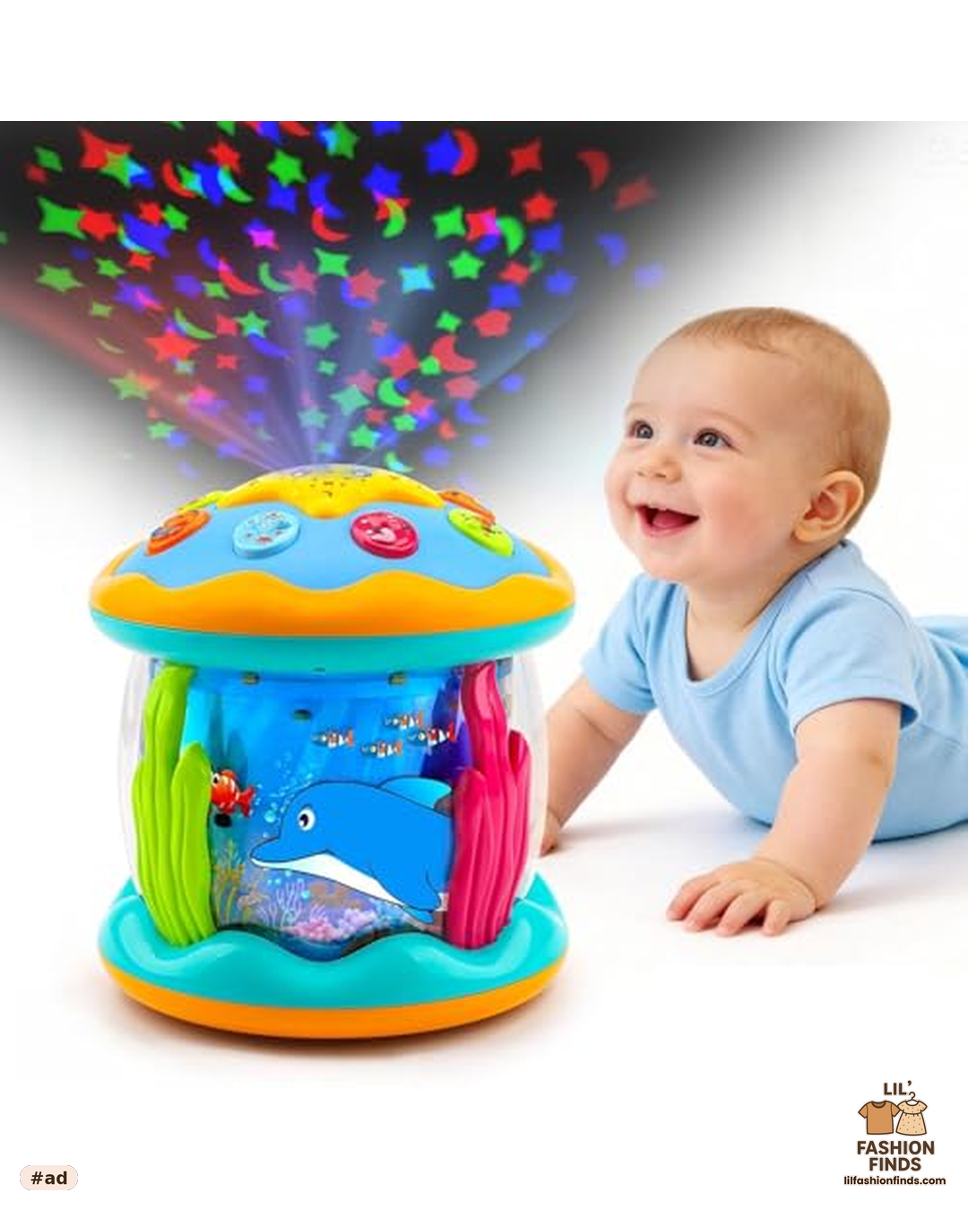 Ocean Projector Rotating Musical Learning Toy