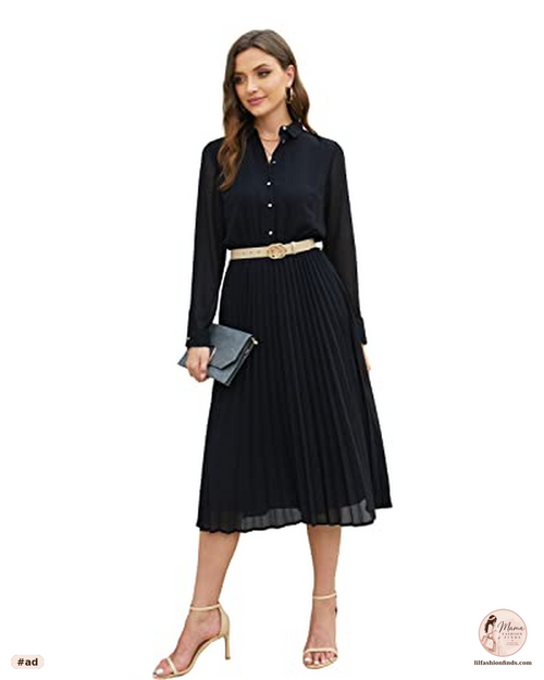 Women's Work Dress with Belt
