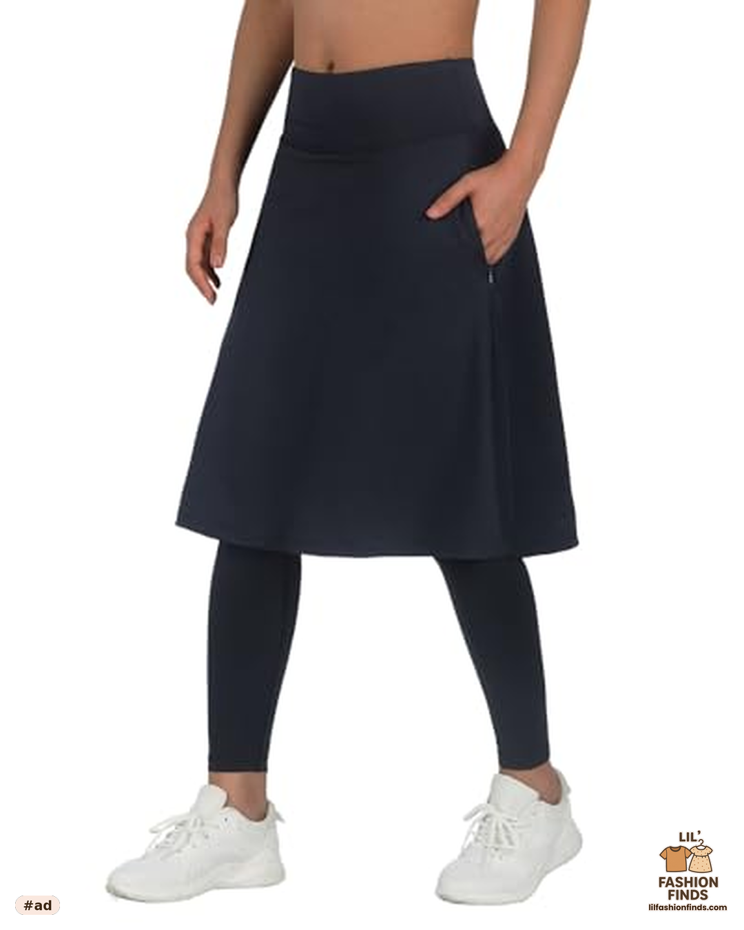 Skirted Leggings with Pockets
