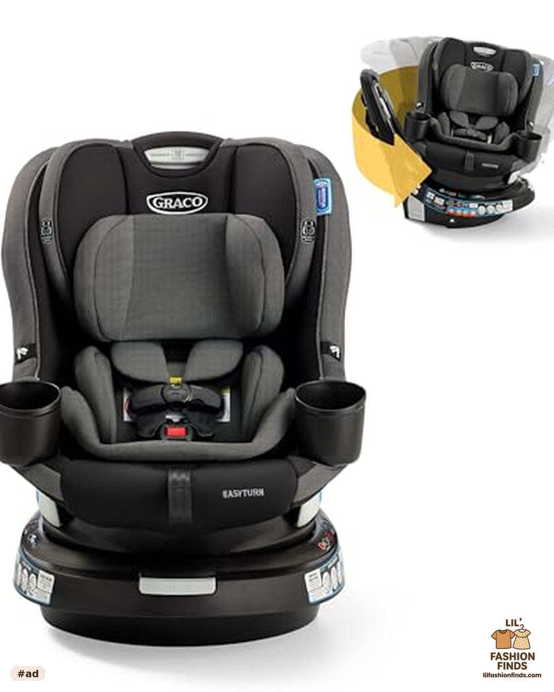 Graco EasyTurn 360 2-in-1 Rotating Convertible Car Seat