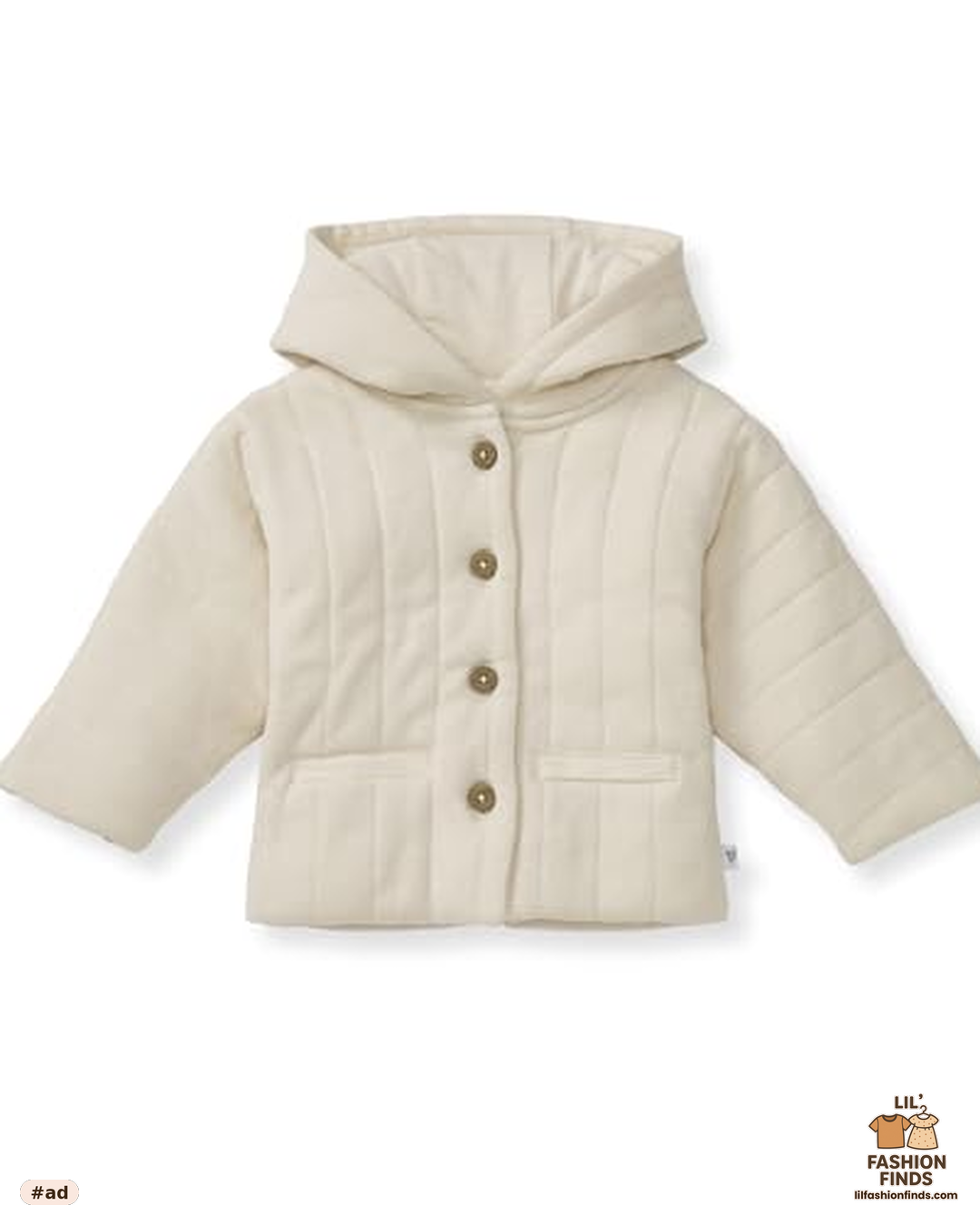 Organic Cotton Hooded Zip-Up Jacket