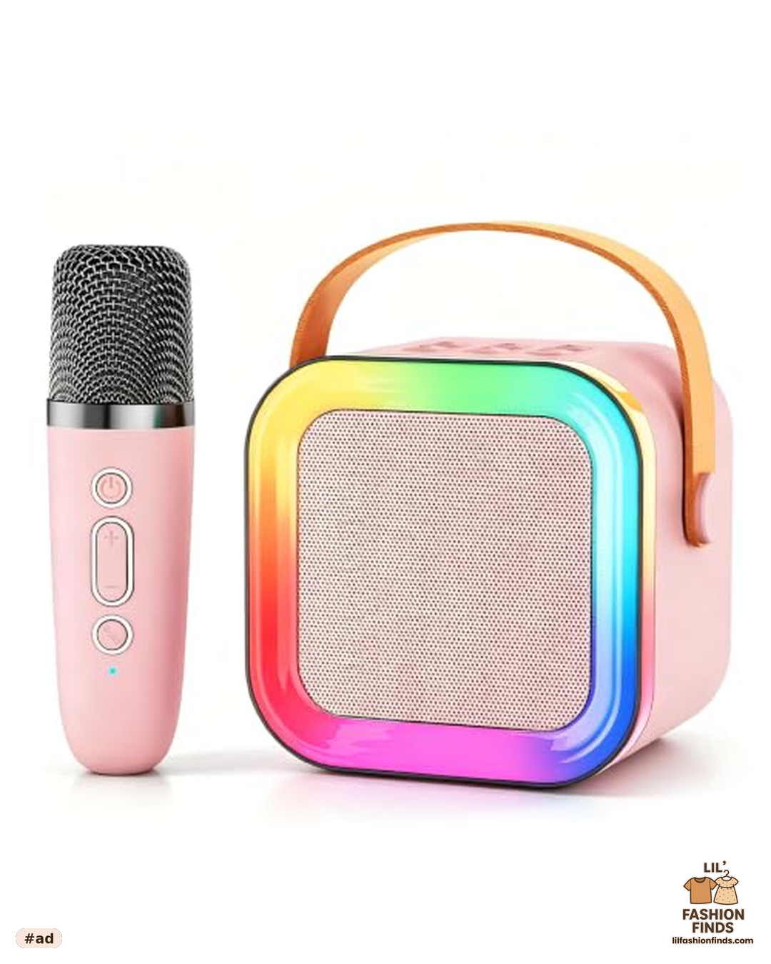 Mini Karaoke Machine with Wireless Mics