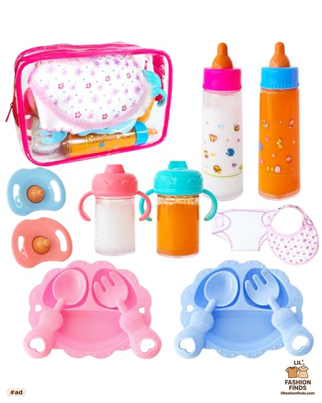 Baby Doll Accessories Magic Bottle Set