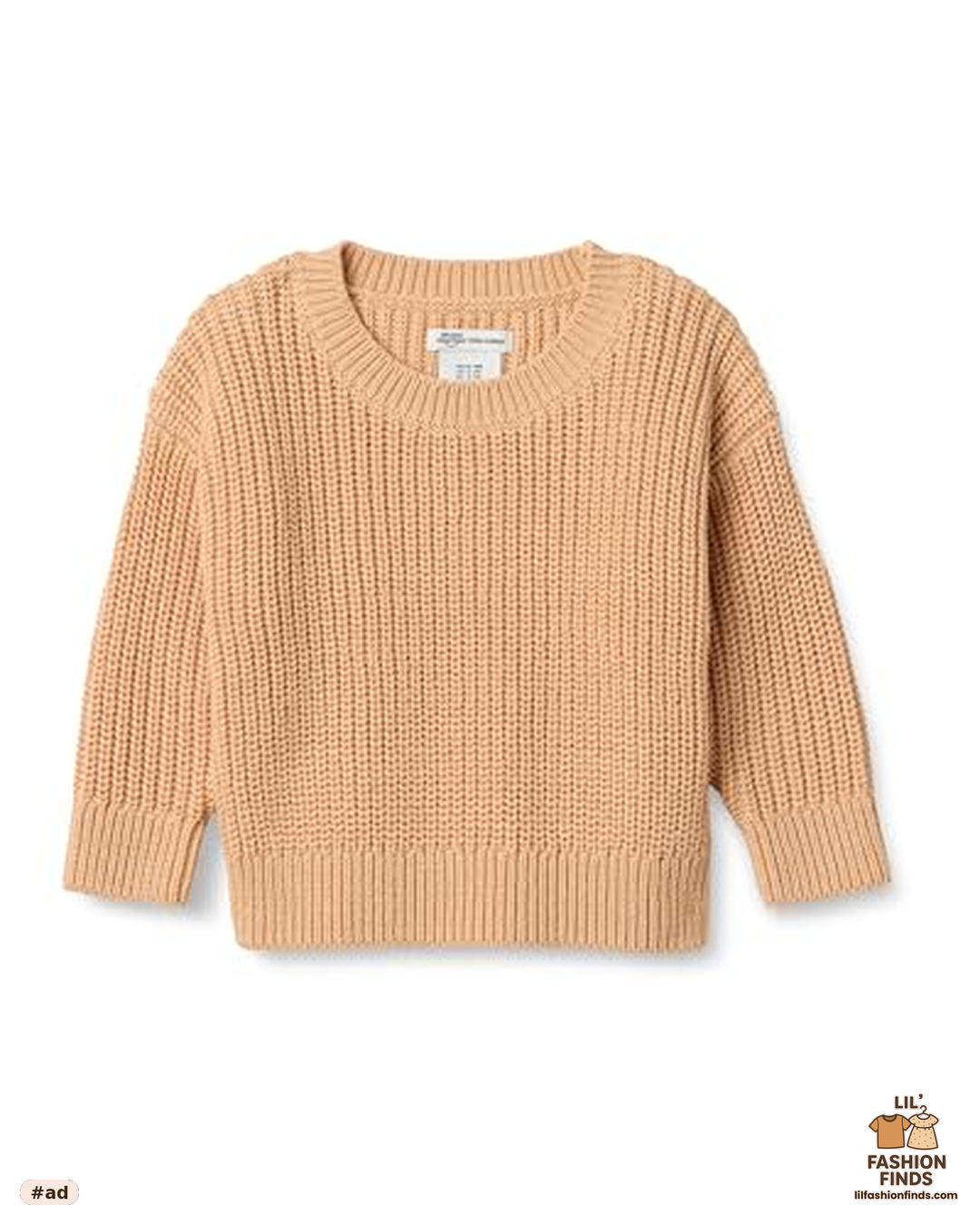 Cotton Knit Drop Shoulder Sweater