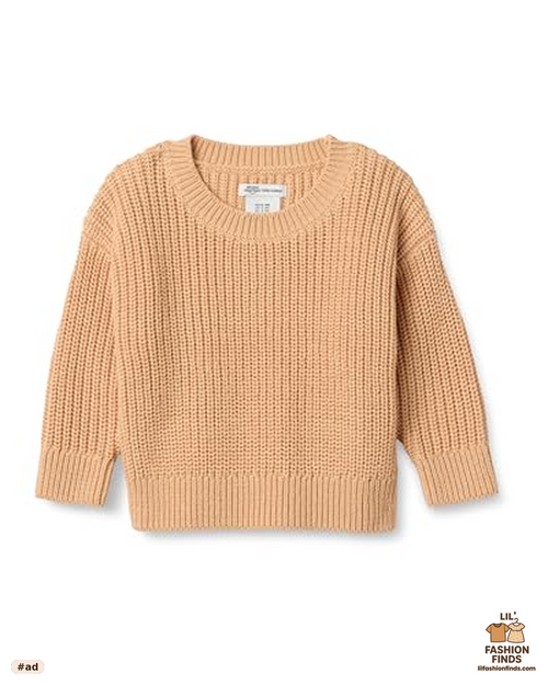 Cotton Knit Drop Shoulder Sweater