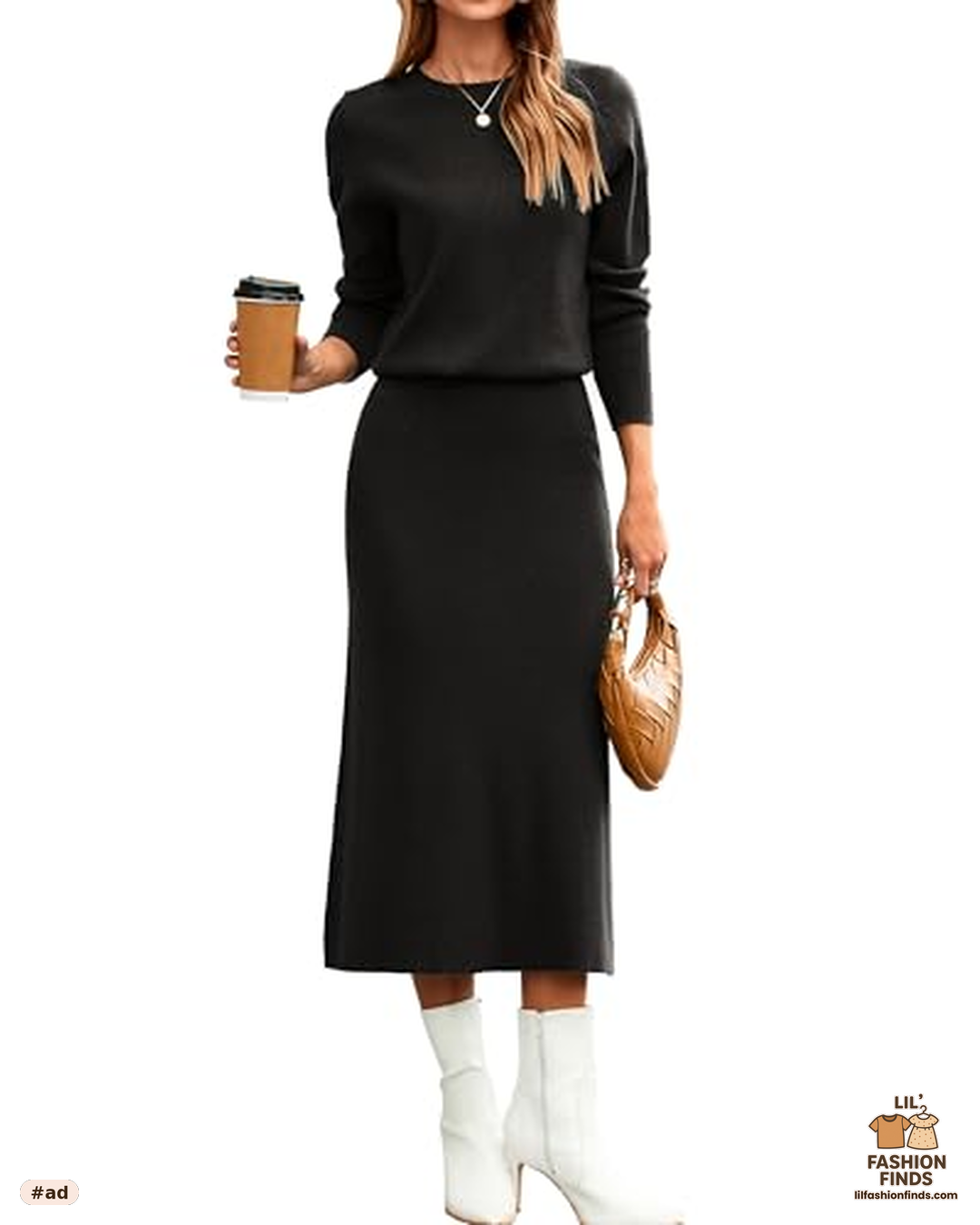 2 Piece Sweater &amp; Skirt Set