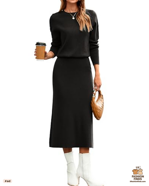 2 Piece Sweater & Skirt Set