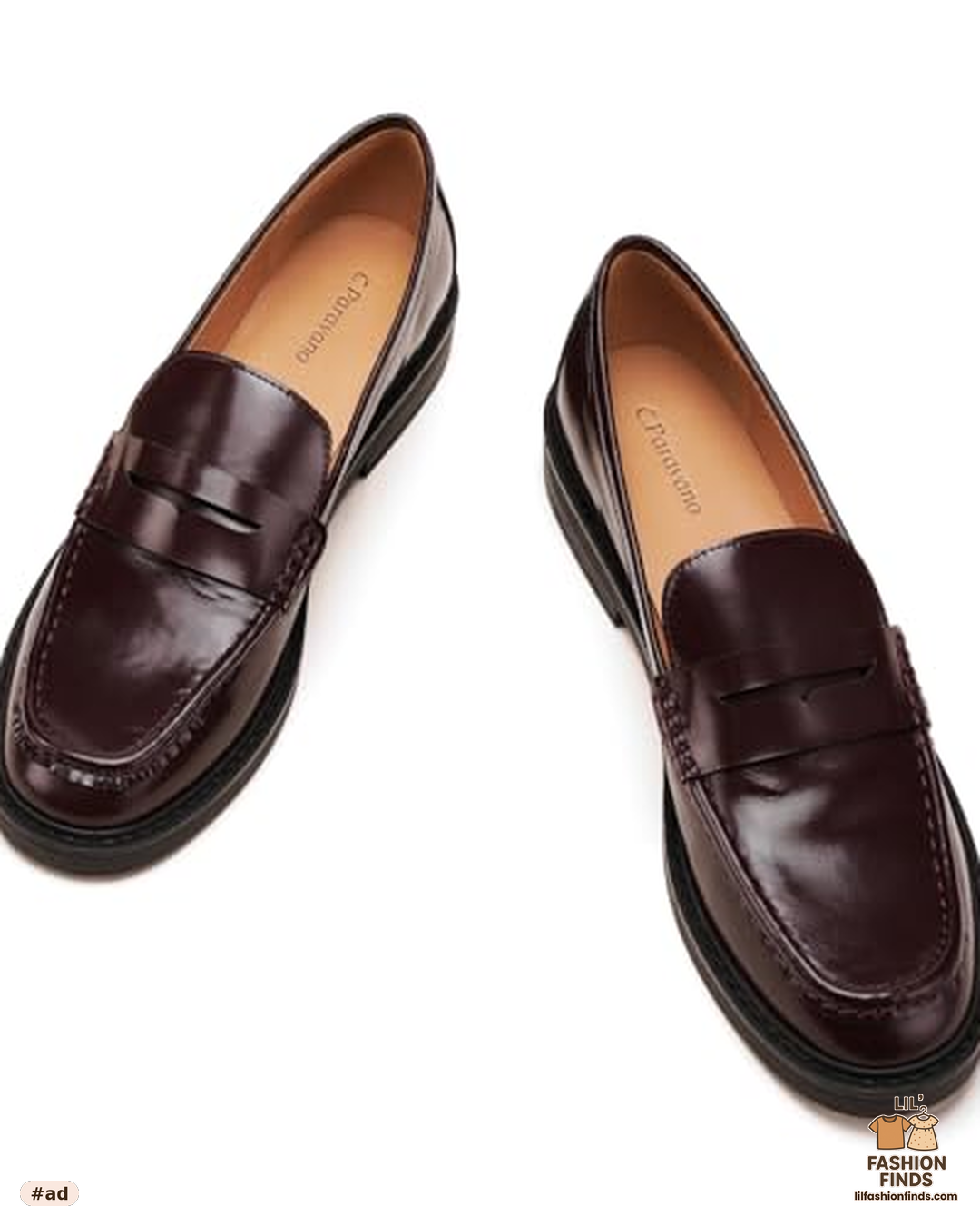 Genuine Leather Penny Loafers