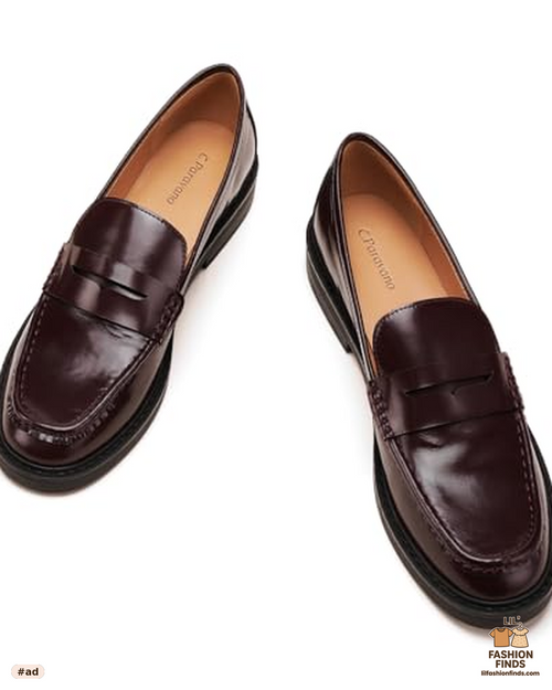 Genuine Leather Penny Loafers