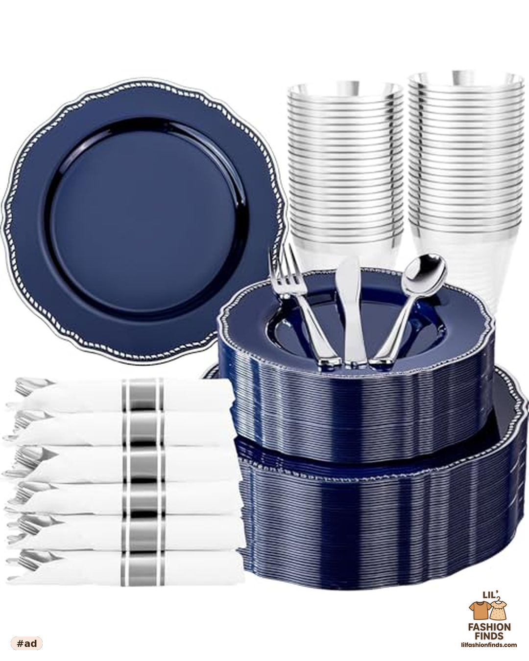 Plastic Plates Set