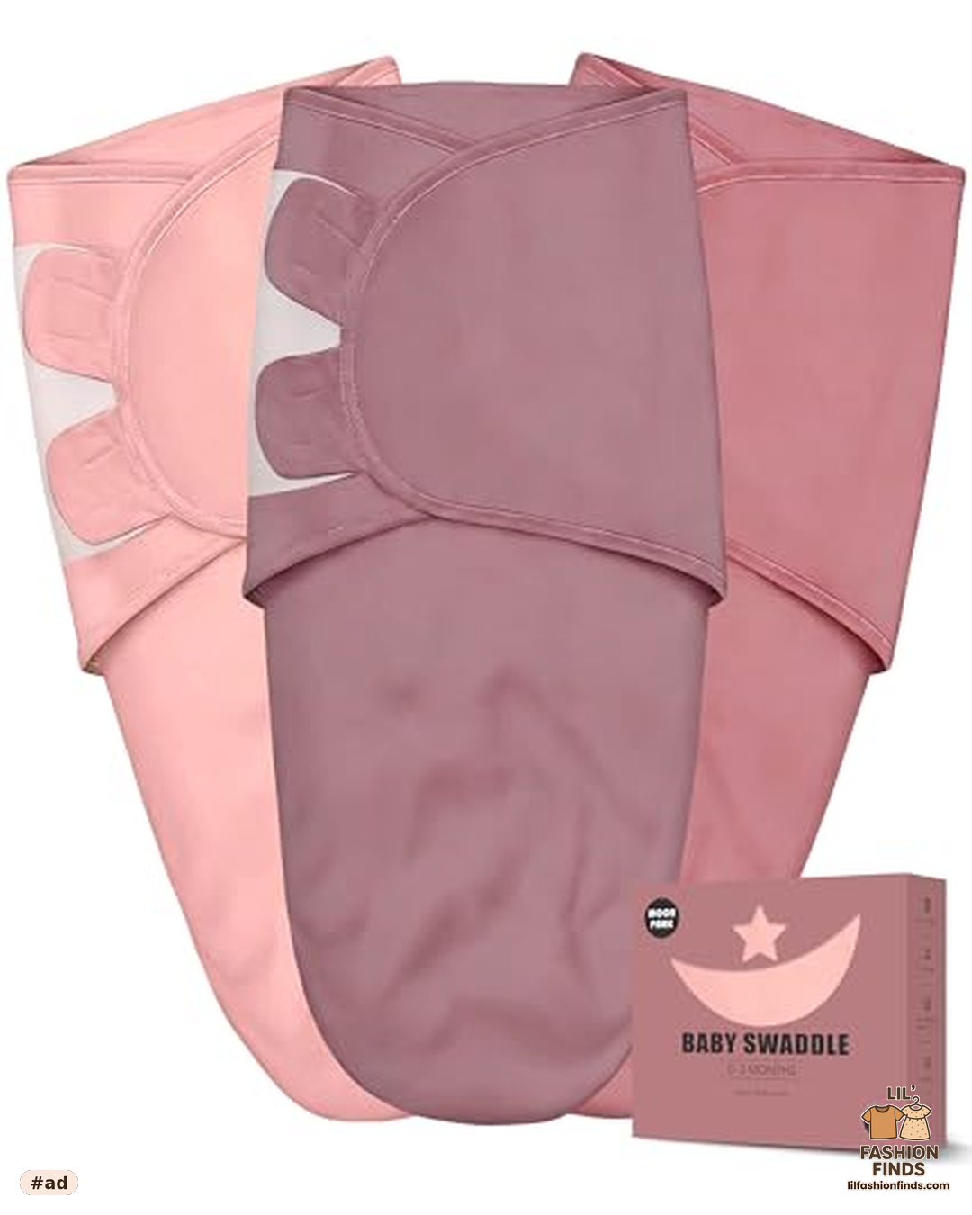Newborn Swaddle Blanket Wrap 3-Pack