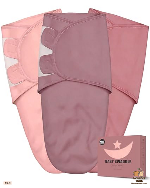 Newborn Swaddle Blanket Wrap 3-Pack