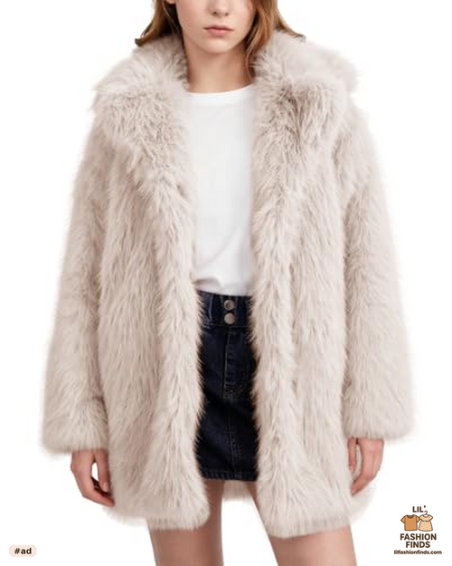 Flygo Girls Faux Fur Coat