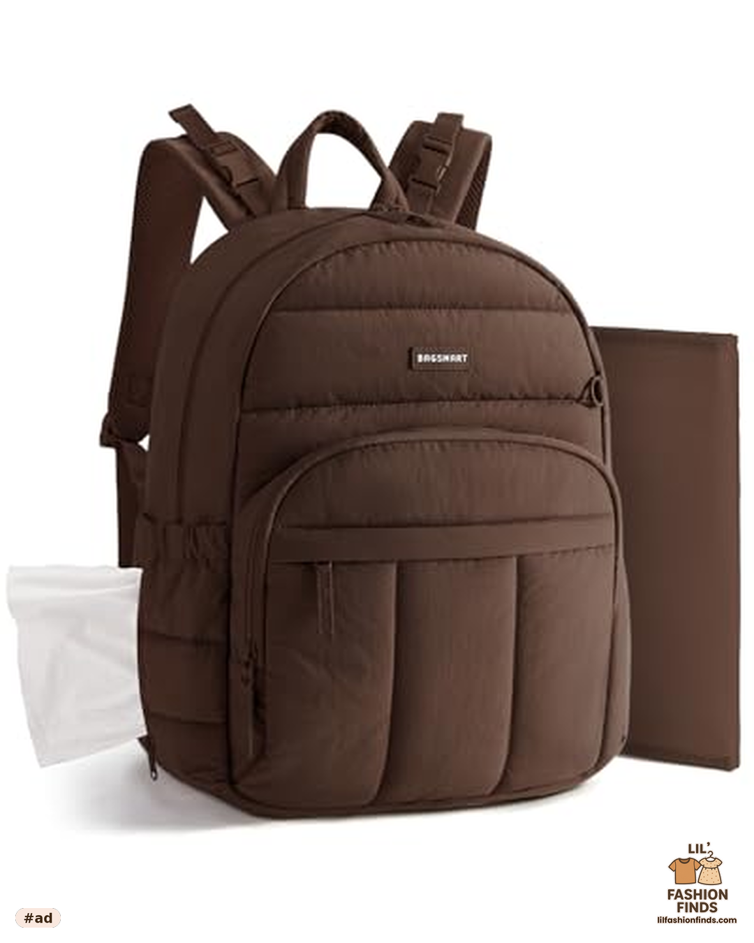 Baby Diaper Bag with Waterproof Pad