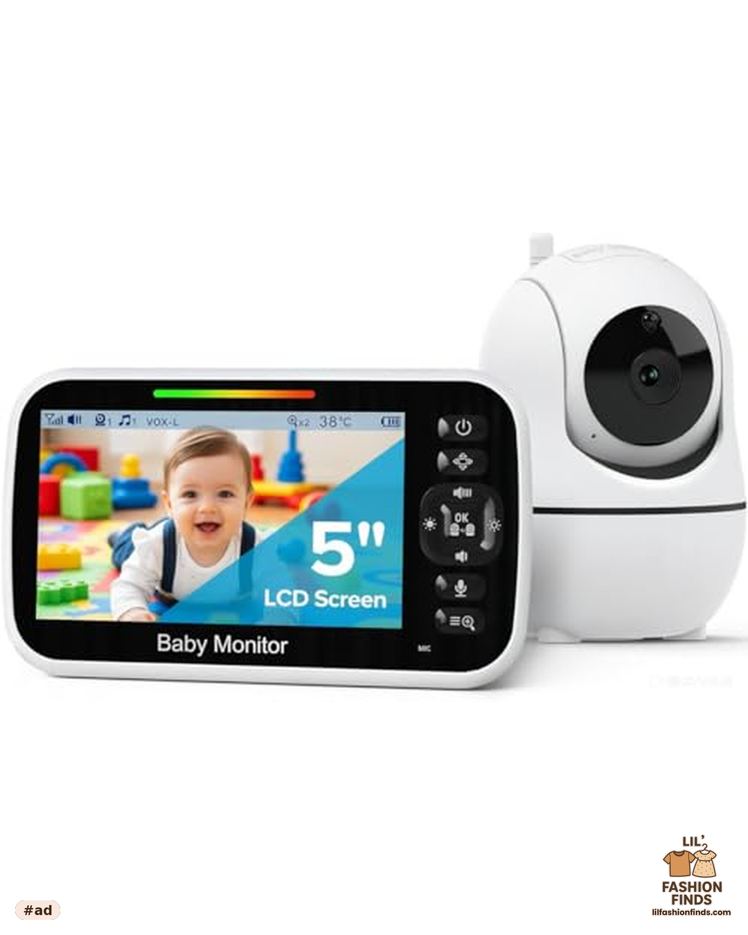 Baby Monitor with Camera and Audio