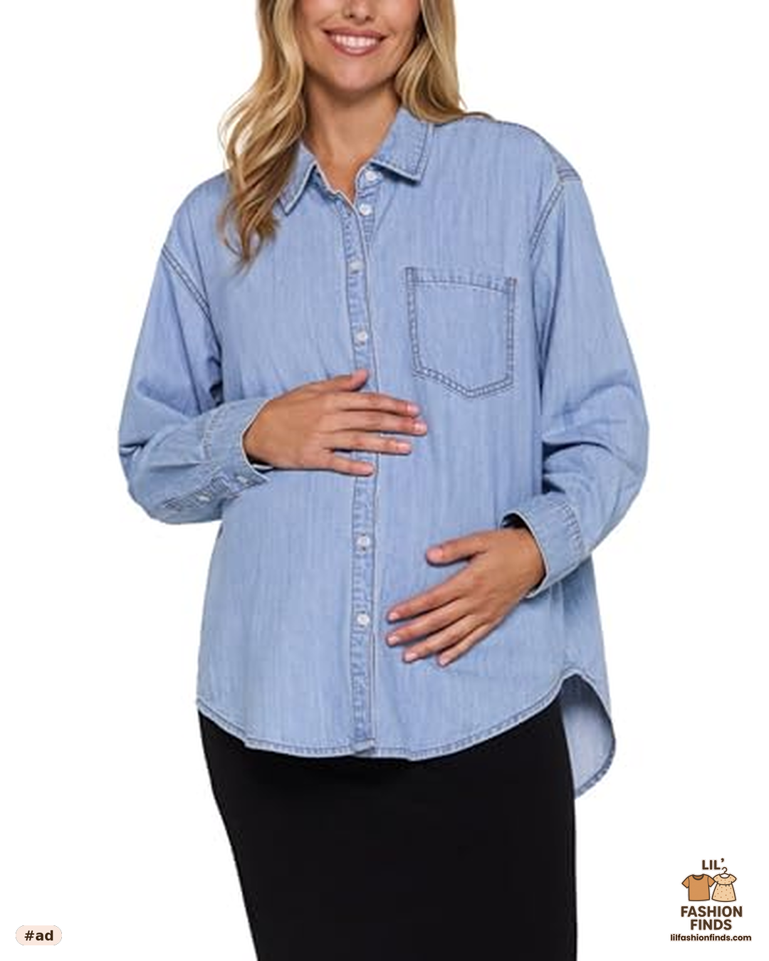 Denim Shacket Long Sleeve