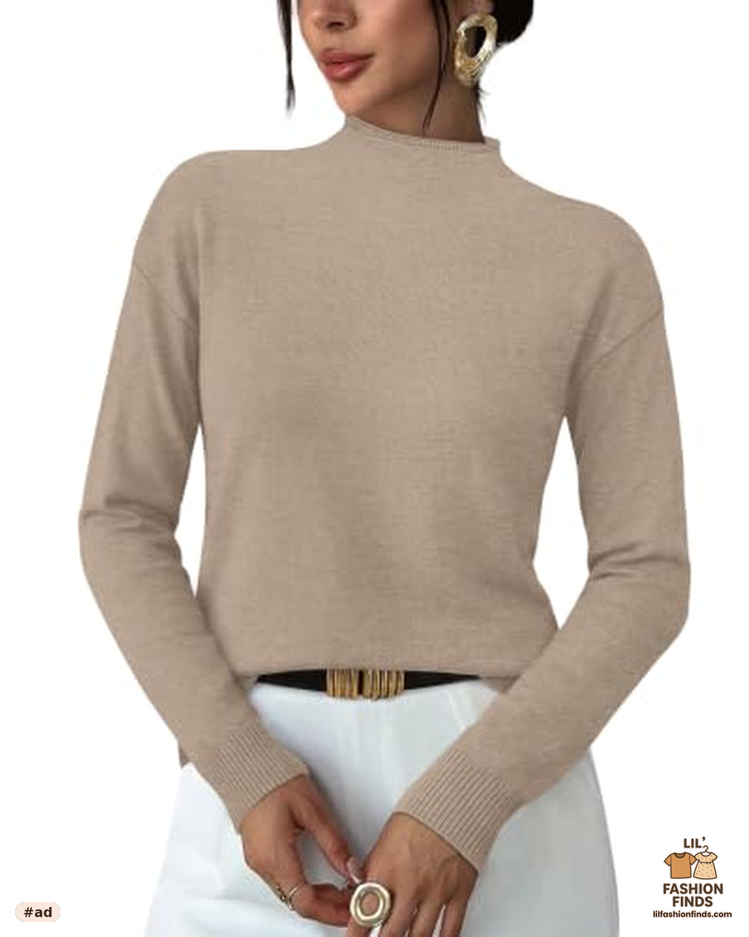 Mock Turtleneck Sweater