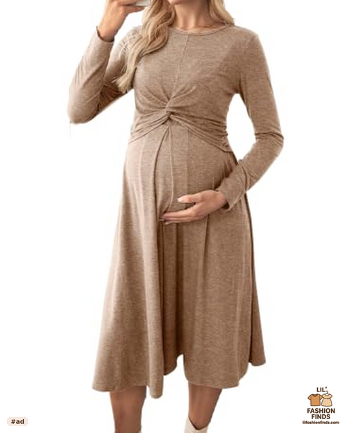 A Line Maternity Nursing Dress