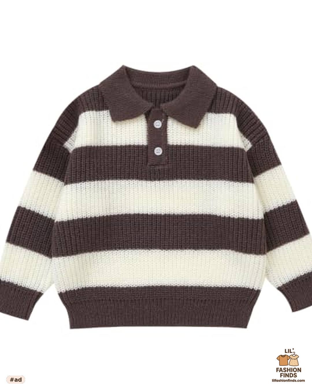 Striped Polo Sweater
