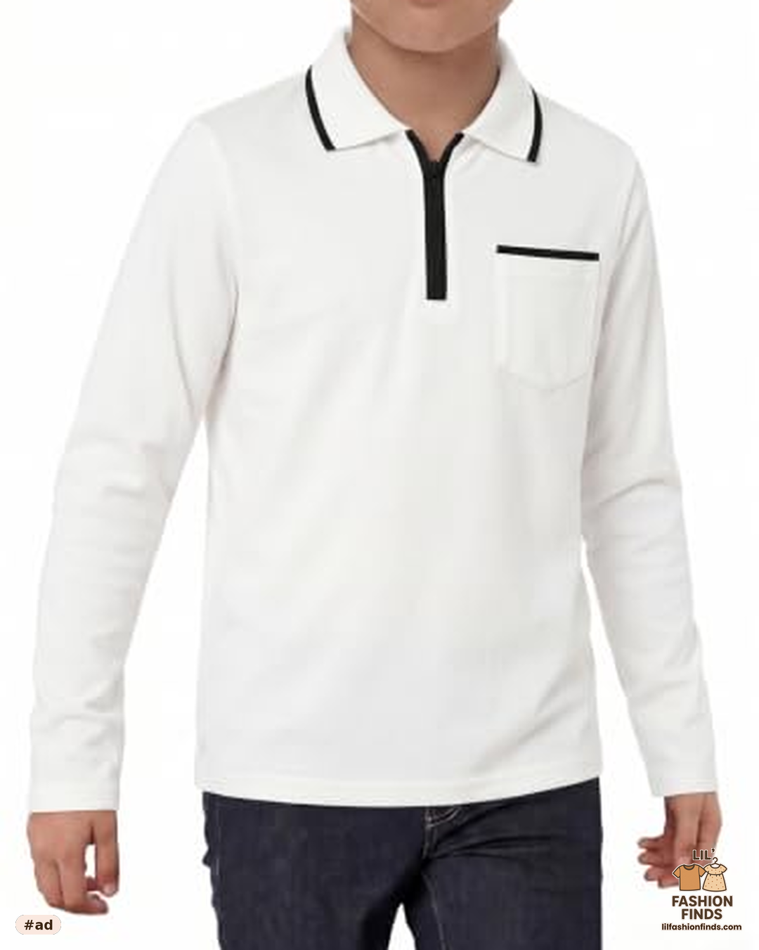 Boys Long Sleeve Polo Shirt