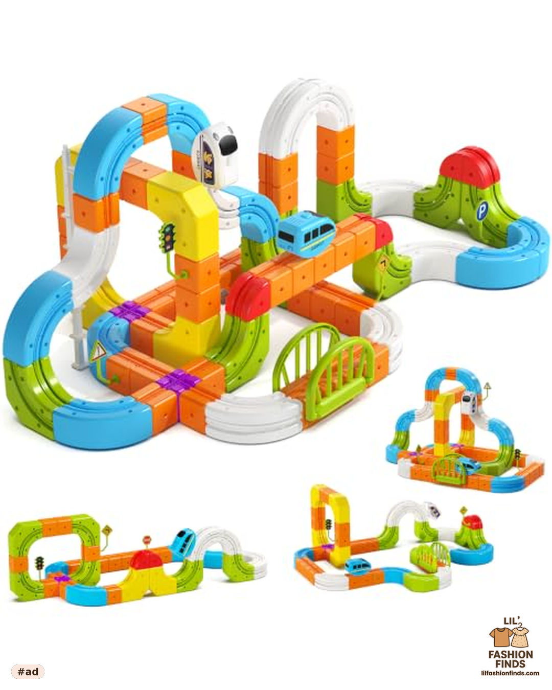 Electric Train Set STEM Track Building Toys
